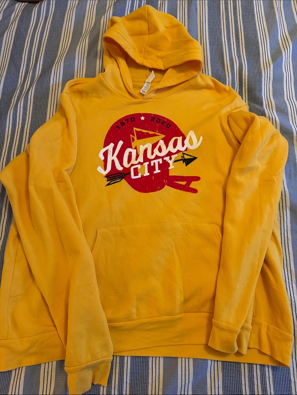 Kansas City Chiefs Yellow Pullover Hoodie Sweatshirt